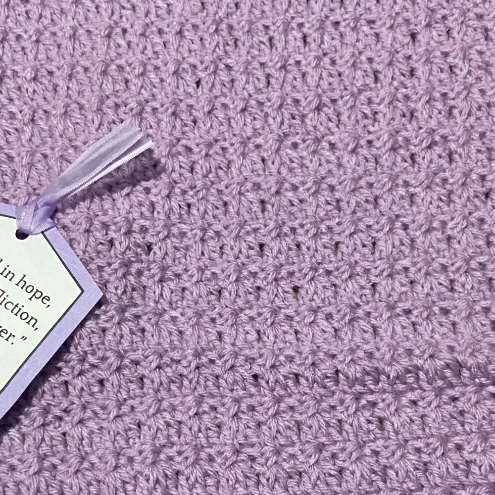 Handmade Beautiful lavender prayer shawl